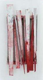 Weer_Objekt mit Rot_2017_Karton bemalt_40x18x10cm_AJ.JPG